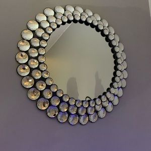 Two 17” circular mirrors